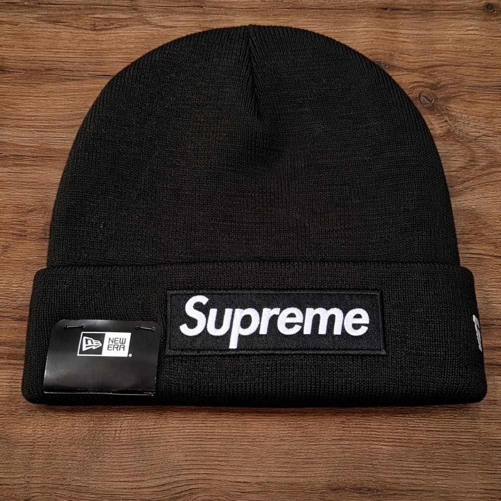 Supreme New Era Box Logo Beanie - Black (Brand New) OS